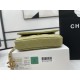 Chanel Classic Distressed Green For Women, Women’s Bags 4.7in/12cm