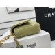 Chanel Classic Distressed Green For Women, Women’s Bags 4.7in/12cm