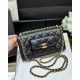 Chanel Small Coin Pocket WOC Shoulder Bag Black For Women, Women’s Bags 7.9in/20cm