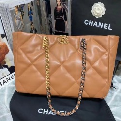 Chanel Shopping Chanel Bag 19 Brown For Women, Women’s Bags 16in/41cm