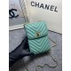 Chanel Chevron Trendy Cc Phone Mint Bag For Women 18cm/7in