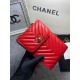 Chanel Chevron Trendy Cc Phone Red Bag For Women 18cm/7in