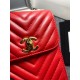 Chanel Chevron Trendy Cc Phone Red Bag For Women 18cm/7in