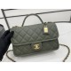 Chanel AS3653 22K Bag Dark Green For Women, Women’s Bags 9.8in/25cm