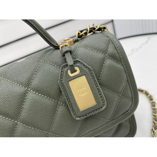 Chanel AS3653 22K Bag Dark Green For Women, Women’s Bags 9.8in/25cm