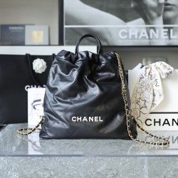 Chanel Large CHANEL 22 Backpack Black For Women, Women’s Bags 19.9in/51cm AS3313 B08037 NH627