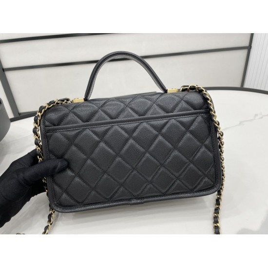 Chanel AS3653 22K Bag Black For Women, Women’s Bags 9.8in/25cm