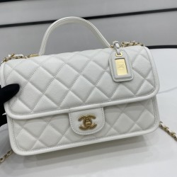 Chanel AS3653 22K Bag White For Women, Women’s Bags 9.8in/25cm