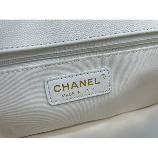 Chanel AS3653 22K Bag White For Women, Women’s Bags 9.8in/25cm