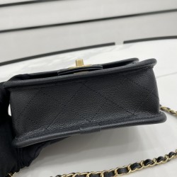 Chanel 22K Flap Bag Black For Women, Women’s Bags 8.1in/20.5cm