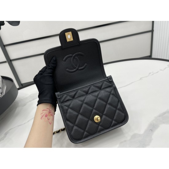 Chanel 22K Flap Bag Black For Women, Women’s Bags 8.1in/20.5cm