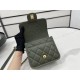 Chanel 22K Flap Bag Dark Green For Women, Women’s Bags 8.1in/20.5cm