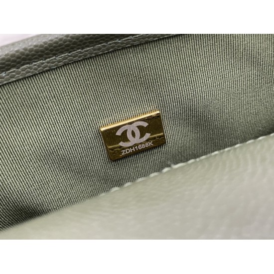 Chanel 22K Flap Bag Dark Green For Women, Women’s Bags 8.1in/20.5cm