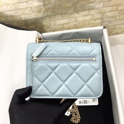 Chanel Spring And Summer 22C Turquoise For Women, Women’s Bags 6.1in/15.5cm