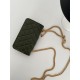 Chanel Wallet With Strap Dark Green For Women, Women’s Bags 6.7in/17cm