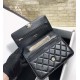 Chanel Hand-Held Oblique Cross Bag Black For Women, Women’s Bags 6.7in/19cm