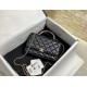 Chanel Hand-Held Oblique Cross Bag Black For Women, Women’s Bags 6.7in/19cm