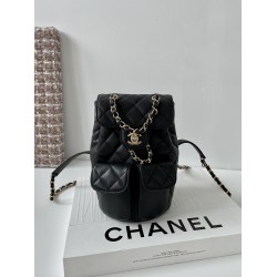 Chanel Medium BackPack Bag Black For Women, Women’s Bags 9.8in/25cm