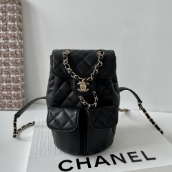 Chanel Medium BackPack Bag Black For Women, Women’s Bags 9.8in/25cm