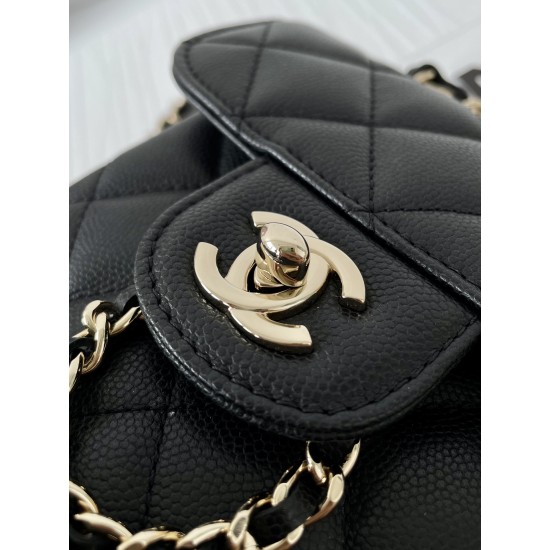 Chanel Medium BackPack Bag Black For Women, Women’s Bags 9.8in/25cm