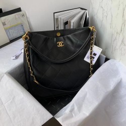 Chanel Shopping Bags Black For Women, Women’s Bags 13in/30.5cm