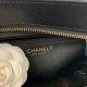 Chanel Vintage CC Open Tote Caviar East West Black For Women, Women’s Bags 14.5in/36.9cm