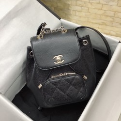 Chanel Small Affinity Backpack Black For Women, Women’s Bags 9.8in/25cm