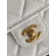 Chanel Small Flap Bag With Top Handle White For Women, Women’s Bags 8.1in/20.5cm