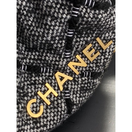 Chanel 22 Handbag Grey For Women, Women’s Bags 15in/38cm AS3261 B09280 ND265