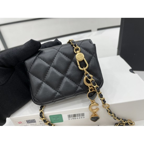 Chanel Mini Flap Bag Black For Women, Women’s Bags 3.5in/9cm