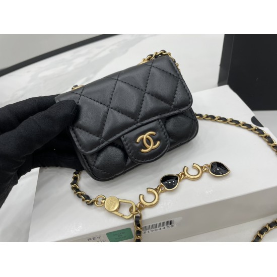 Chanel Mini Flap Bag Black For Women, Women’s Bags 3.5in/9cm