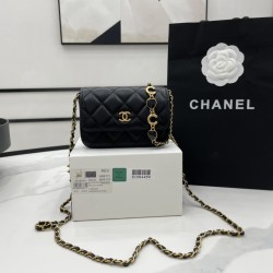 Chanel Mini Flap Bag Black For Women, Women’s Bags 12.5cm