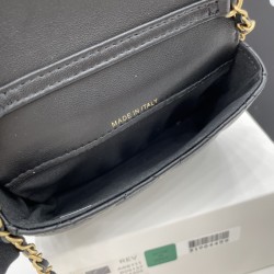 Chanel Mini Flap Bag Black For Women, Women’s Bags 12.5cm