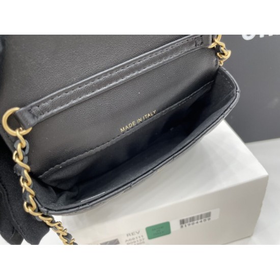 Chanel Mini Flap Bag Black For Women, Women’s Bags 12.5cm