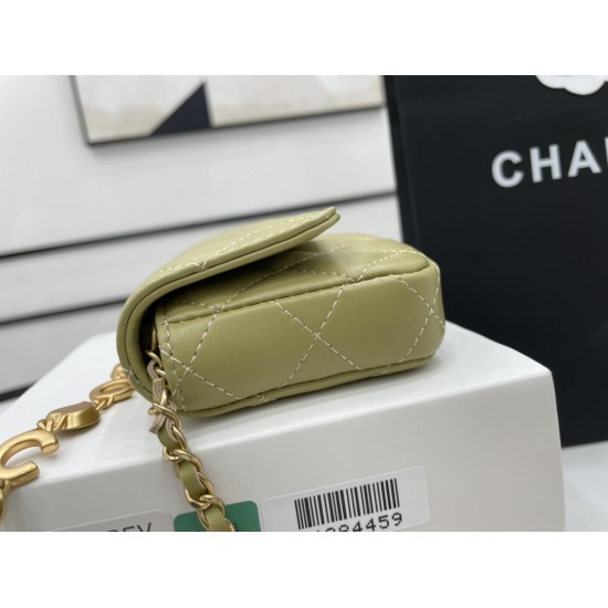 Chanel Mini Flap Bag Green For Women, Women’s Bags 12.5cm