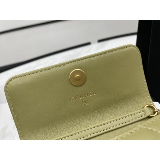 Chanel Mini Flap Bag Green For Women, Women’s Bags 12.5cm