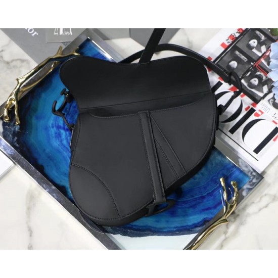 Dior Saddle Bag In Black Ultra Matte Leather