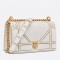 Dior Diorama Bag In White Studded Lambskin