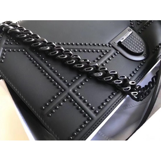 Dior Studded Diorama Ultra Matt So Black Bag