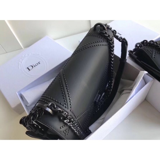 Dior Studded Diorama Ultra Matt So Black Bag