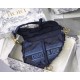 Dior Saddle Bag In Blue Camouflage Canvas