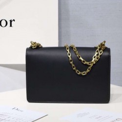 Dior Black J'Adior Calfskin Flap Bag