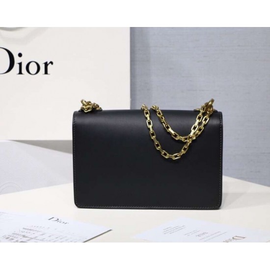 Dior Black J'Adior Calfskin Flap Bag