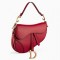 Dior Saddle Bag In Red Calfskin