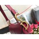 Dior Saddle Bag In Red Calfskin