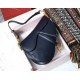 Dior Saddle Bag In Navy Blue Calfskin