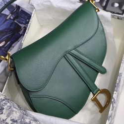 Dior Saddle Bag In Storm Blue Grained Calfskin