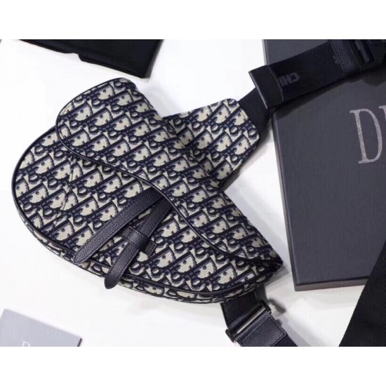 Dior Men's Saddle Belt Bag In Oblique Canvas