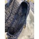 Dior Saddle Bag In Blue Dior Oblique Embroidered Velvet