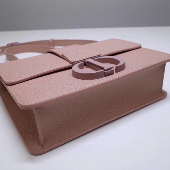 Dior 30 Montaigne Bag In Blush Matte Grained Calfskin